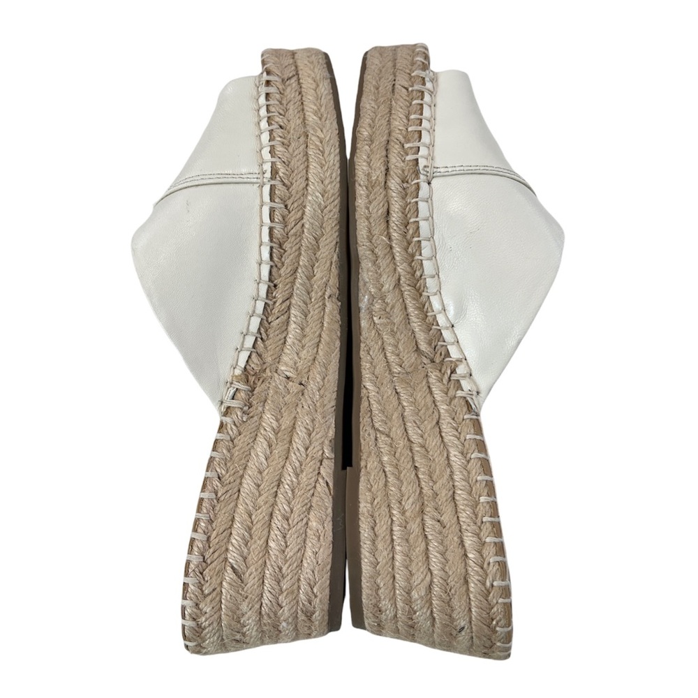 NWOT Franco Sarto Pinot Espadrilles Platform Wedge Sandals Milk Size 8M - Picture 6 of 15